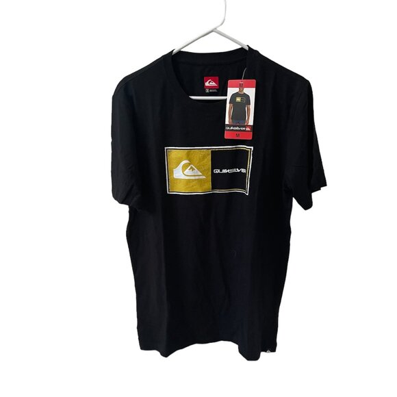 Men's Short Sleeve Tee, Quiksilver, M, Black, NWT - Picture 2 of 5